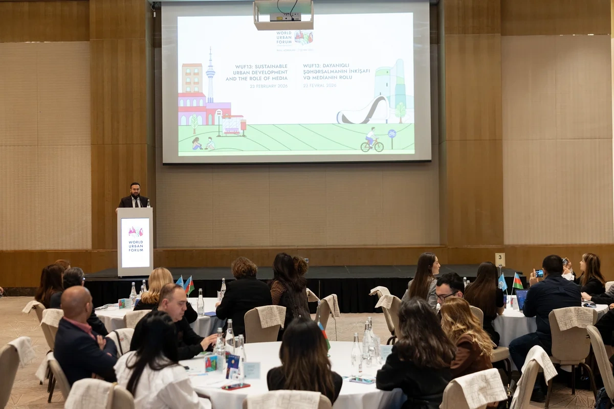 Media nümayəndələri üçün WUF13 haqqında məlumatlandırma sessiyası keçirilib - FOTO