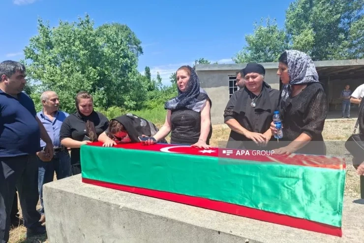 İtkin şəhidimiz Xaçmazda dəfn edildi - FOTO
