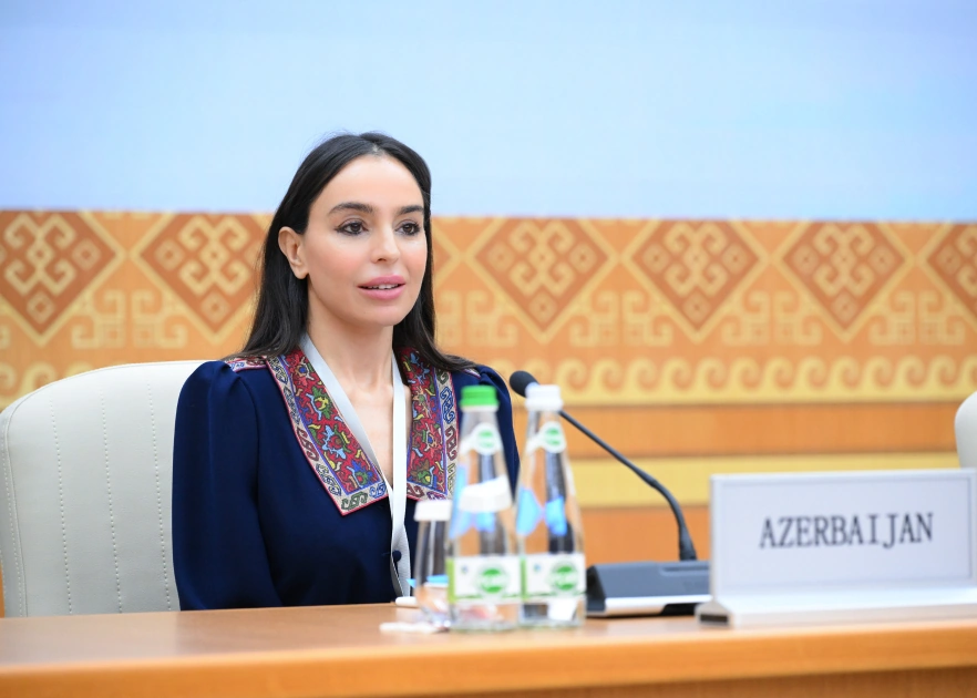Leyla Əliyeva Türkmənistanda beynəlxalq konfransda iştirak edib - FOTO