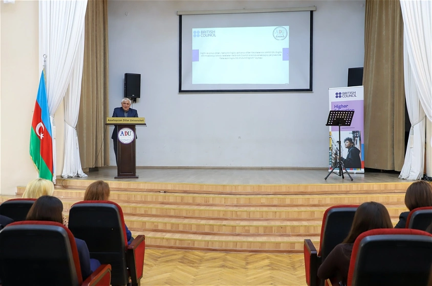 ADU-da “Gələcəyin İngilis Dili (Future English)” layihəsinin yekunlarına həsr olunmuş tədbir keçirilib - FOTO