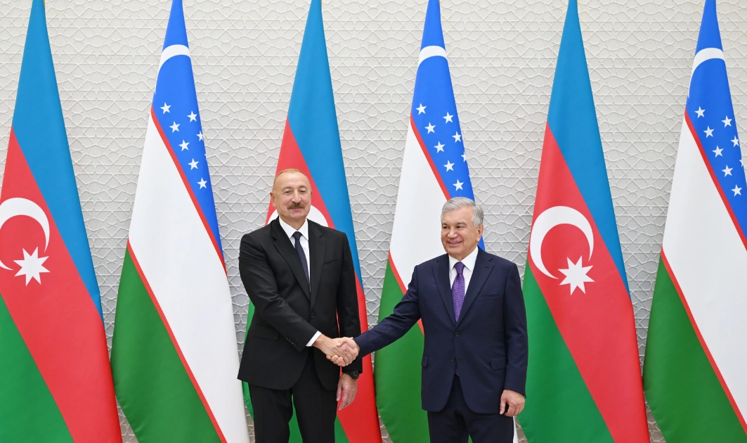 Daşkənddə Prezident İlham Əliyevin rəsmi qarşılanma mərasimi oldu - FOTOLAR