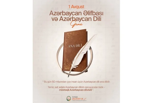 İlham Əliyevin sosial media hesablarında Azərbaycan Əlifbası və Dili Günü ilə bağlı paylaşım edilib -FOTO