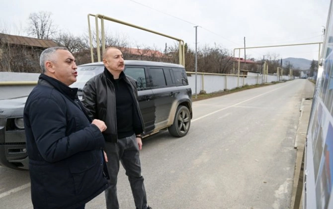 Prezident Ağdərənin Aşağı Oratağ kəndində görülmüş işlərlə tanış olub - FOTO - YENİLƏNİB