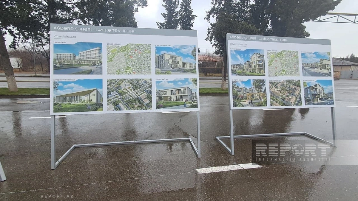 Ağdərə şəhərinin Baş planı hazırdır - FOTO