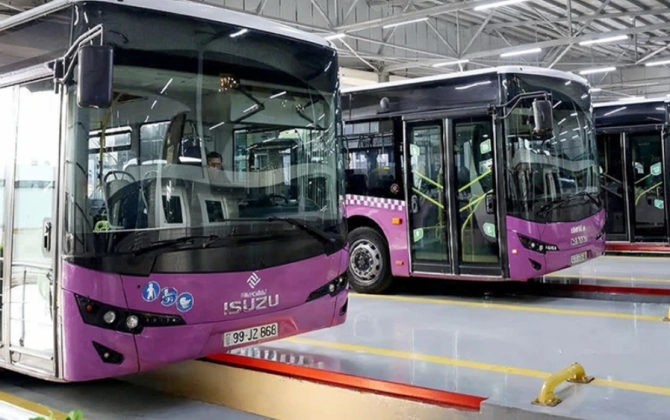 Bakıda daha bir marşrut üzrə avtobuslar yenilənib