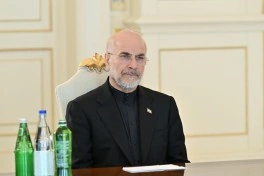 Prezident İlham Əliyev Baqir Qalibafın başçılıq etdiyi nümayəndə heyətini qəbul edib - FOTO