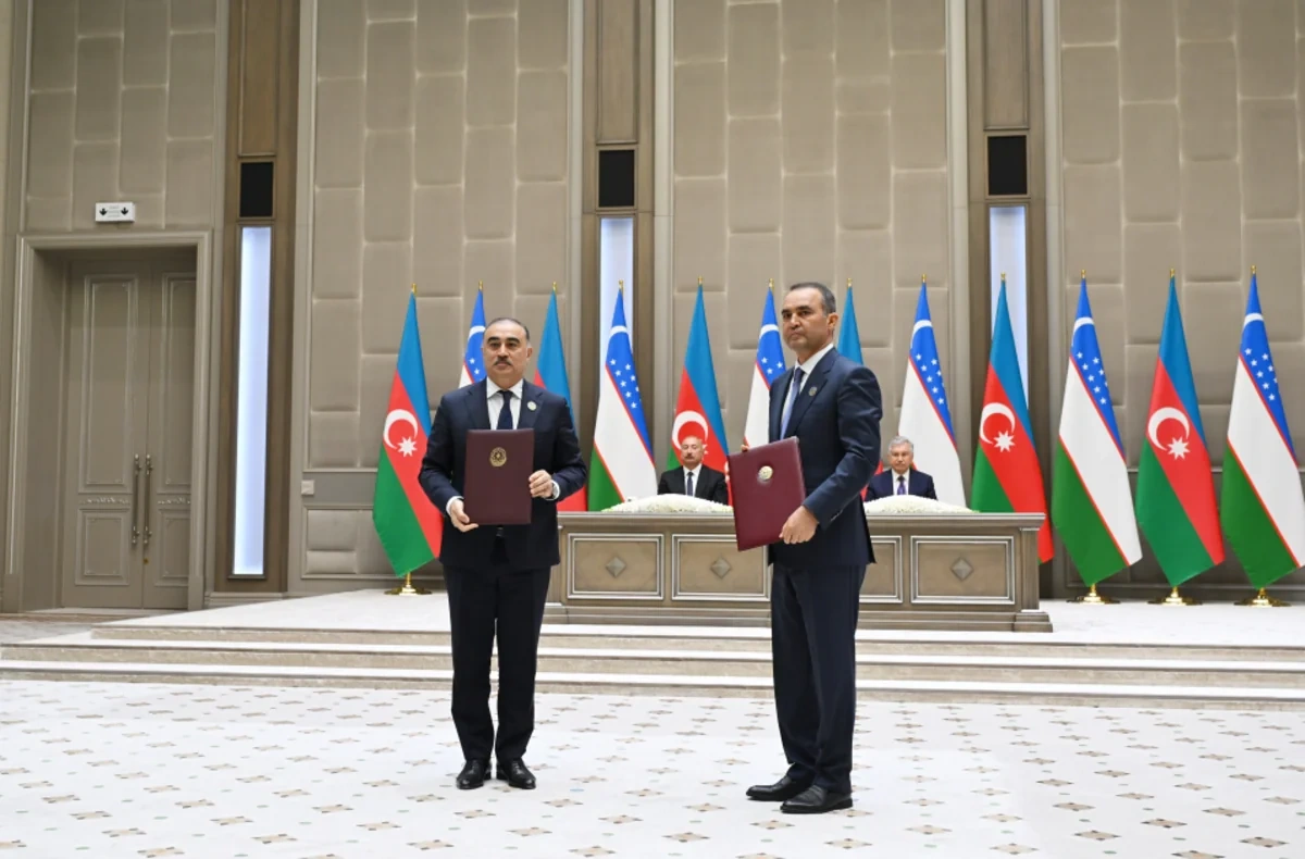 Daşkənddə Azərbaycan-Özbəkistan sənədlərinin imzalanması və mübadiləsi mərasimi olub - FOTO