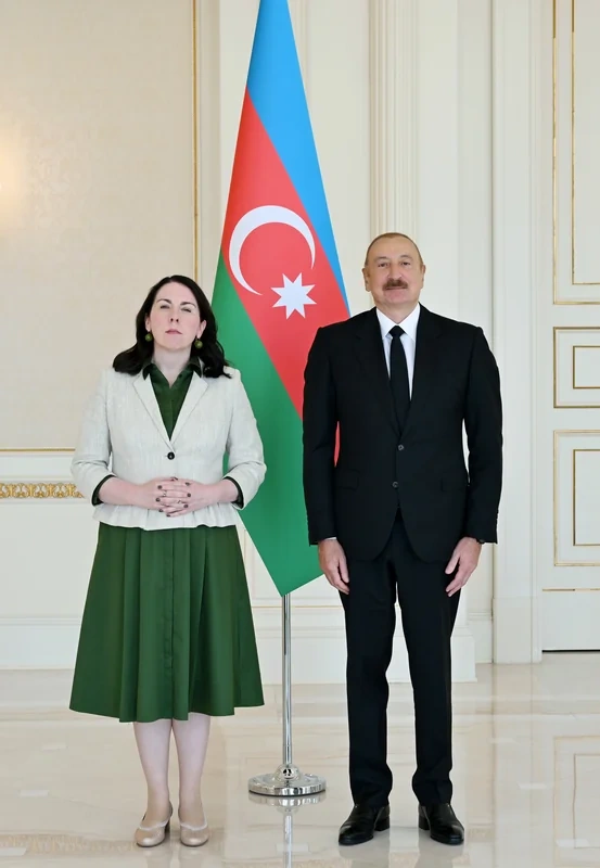 Prezident İrlandiyanın Azərbaycana yeni təyin olunmuş səfirini qəbul etdi - FOTO