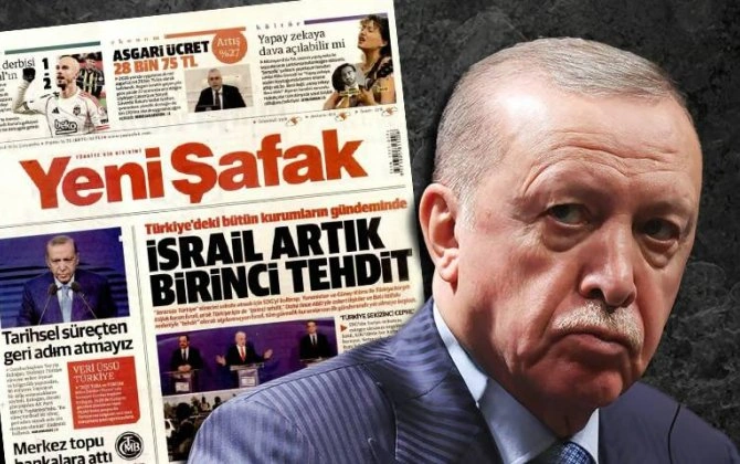 "İsrail Türkiyə üçün bir nömrəli təhlükədir" - Ərdoğan