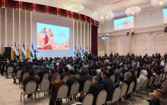 Azərbaycan nümayəndə heyəti Özbəkistanda keçirilən Ümumdünya Sammitində iştirak etdi - FOTO