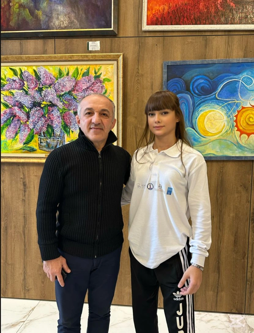 Olimpiya çempionları şəhid övladları ilə görüşüb!
