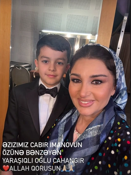 Cabir İmanovun özünə bənzəyən oğlu... - FOTO