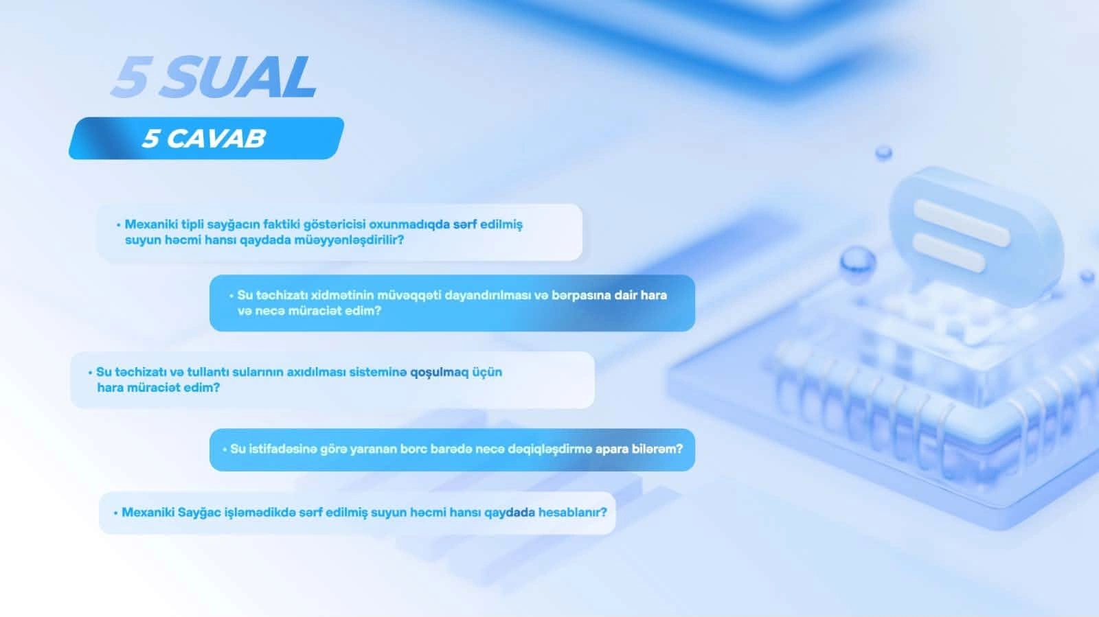 ADSEA abonentlərin suallarını cavablandırdı