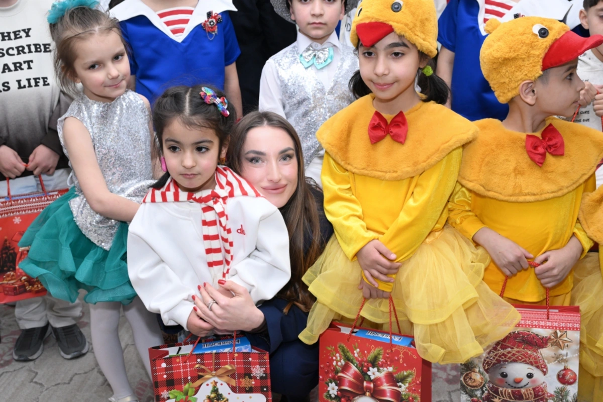 Leyla Əliyeva və Alena Əliyeva Gəncədə uşaq evində olublar - FOTO
