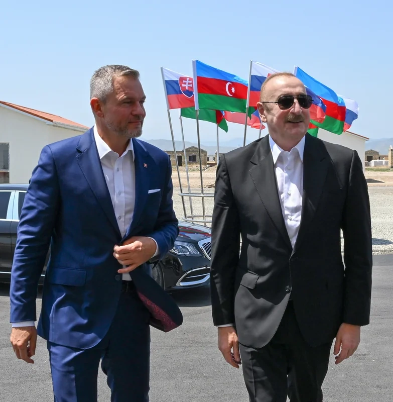 Azərbaycan və Slovakiya prezidentləri Baş Qərvənddə - FOTOLAR