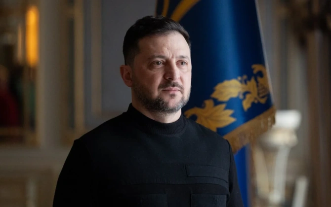 Zelenski Ukraynaya dəstəyə görə Azərbaycana təşəkkür edib
