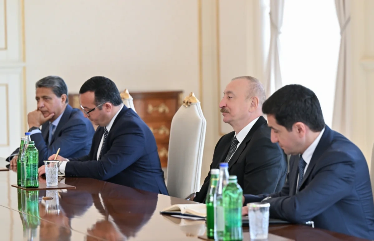 İlham Əliyev Slovakiya Milli Şurası sədrinin başçılıq etdiyi nümayəndə heyətini qəbul etdi - FOTO
