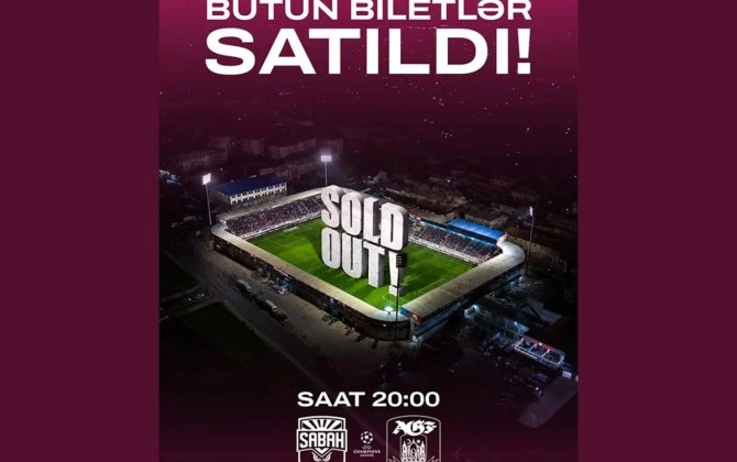UEFA Çempionlar Liqası: "Sabah" – "Orhus" oyununun bütün biletləri satılıb