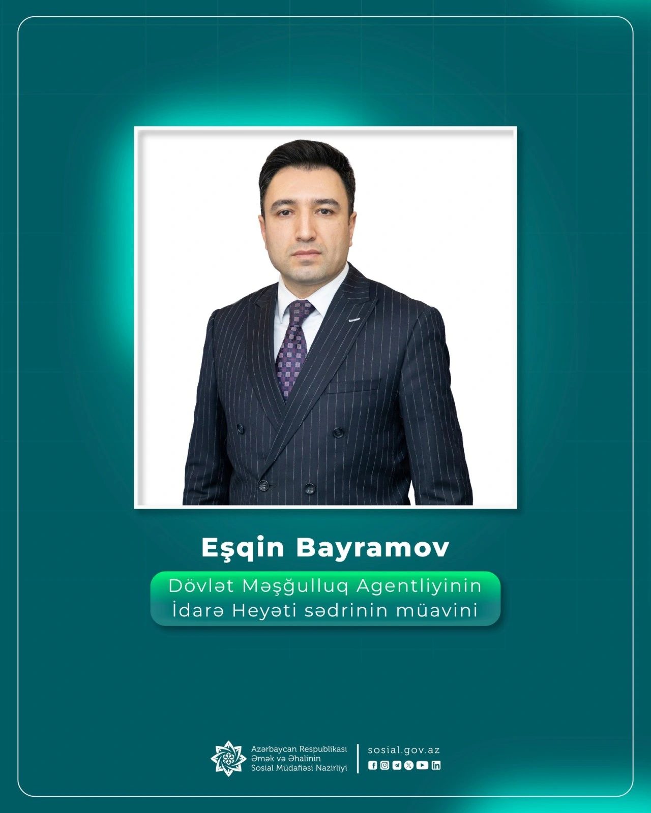 Nazir Məşğulluq Agentliyinə sədr müavini təyin etdi - FOTO