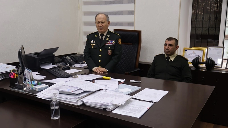 Polkovnik Cəlil Xəlilov Qubada veteranlarla görüşüb
