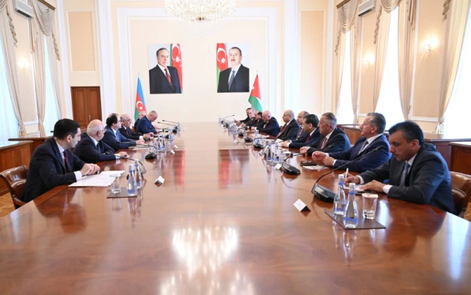 Əli Əsədov İordaniya Nümayəndələr Palatasının sədri ilə görüşüb