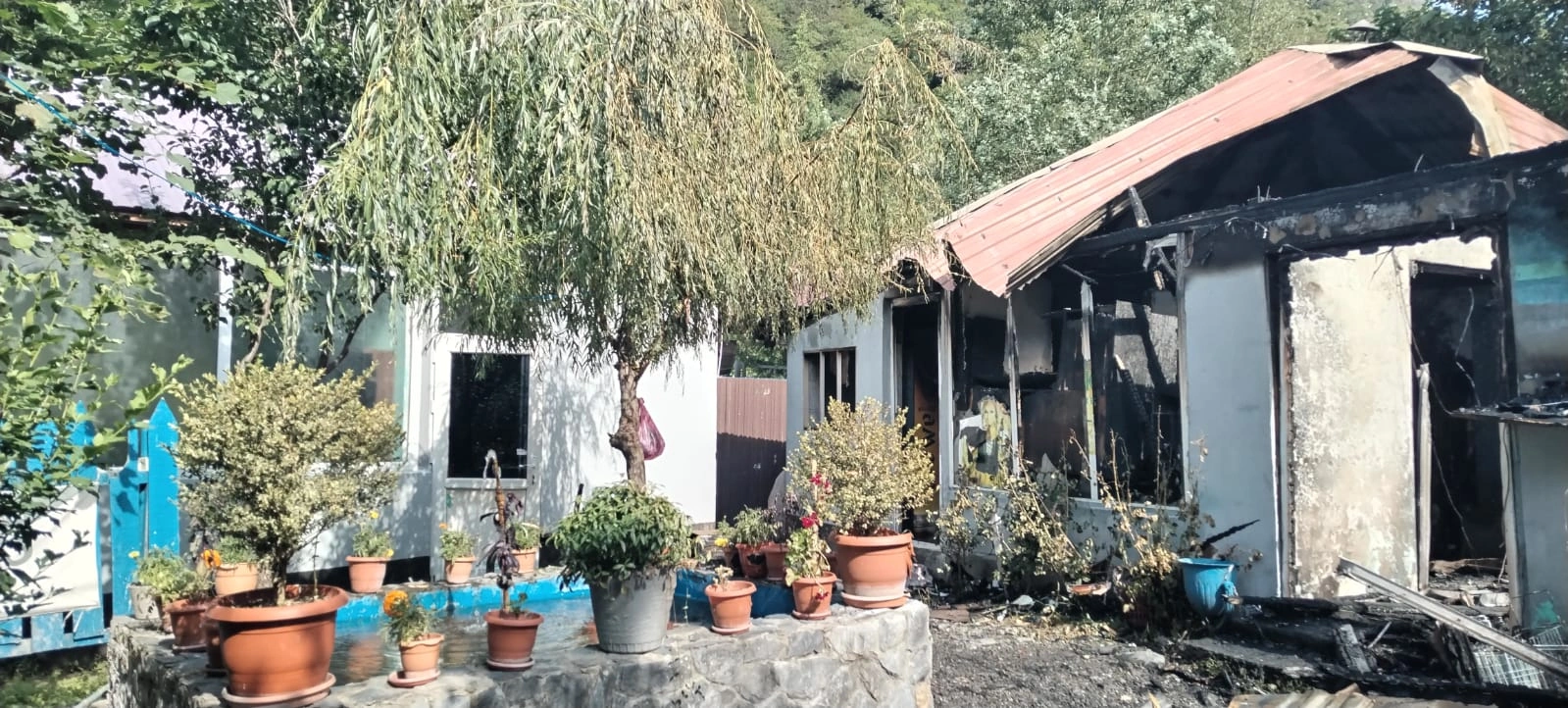 Oğuzda kafe yandı - FOTOLAR