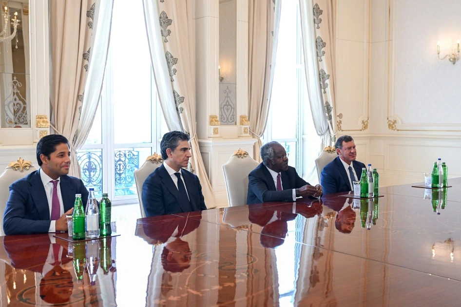 Prezident “Global Infrastructure Partners” şirkətinin rəhbərini qəbul etdi - FOTOLAR