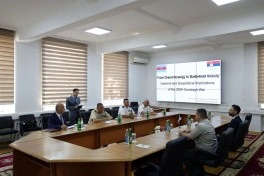 Serbiya Müdafiə Nazirliyinin nümayəndə heyəti Azərbaycanda səfərdə olub - FOTO