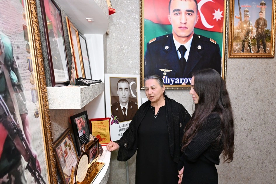 Leyla Əliyeva Vətən Müharibəsi Qəhrəmanının ailəsini ziyarət etdi - FOTOLAR