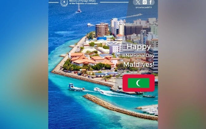 Azərbaycan XİN Maldivi Müstəqillik Günü münasibətilə təbrik edib