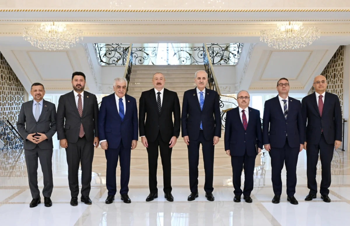 İlham Əliyev Numan Kurtulmuşun rəhbərlik etdiyi nümayəndə heyətini qəbul etdi - FOTO