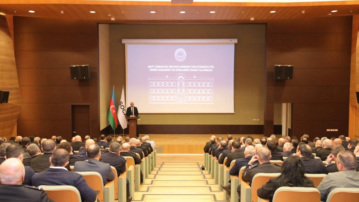 "Neft sənayesi obyektlərində təhlükəsizliyin təmin edilməsi və risklərin idarəolunması" mövzusunda seminar keçirilib - FOTO