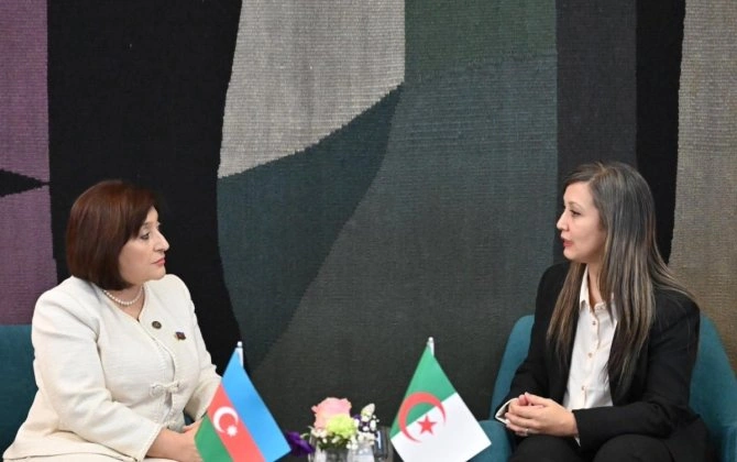 Sahibə Qafarova Əlcəzair Milli Xalq Assambleyasının sədri ilə görüşüb - FOTO