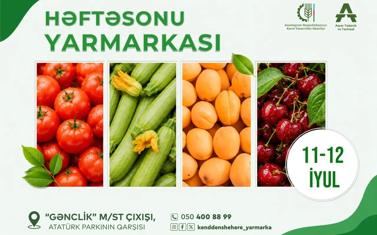 Növbəti “Kənddən Şəhərə” həftəsonu yarmarkası təşkil olunacaq