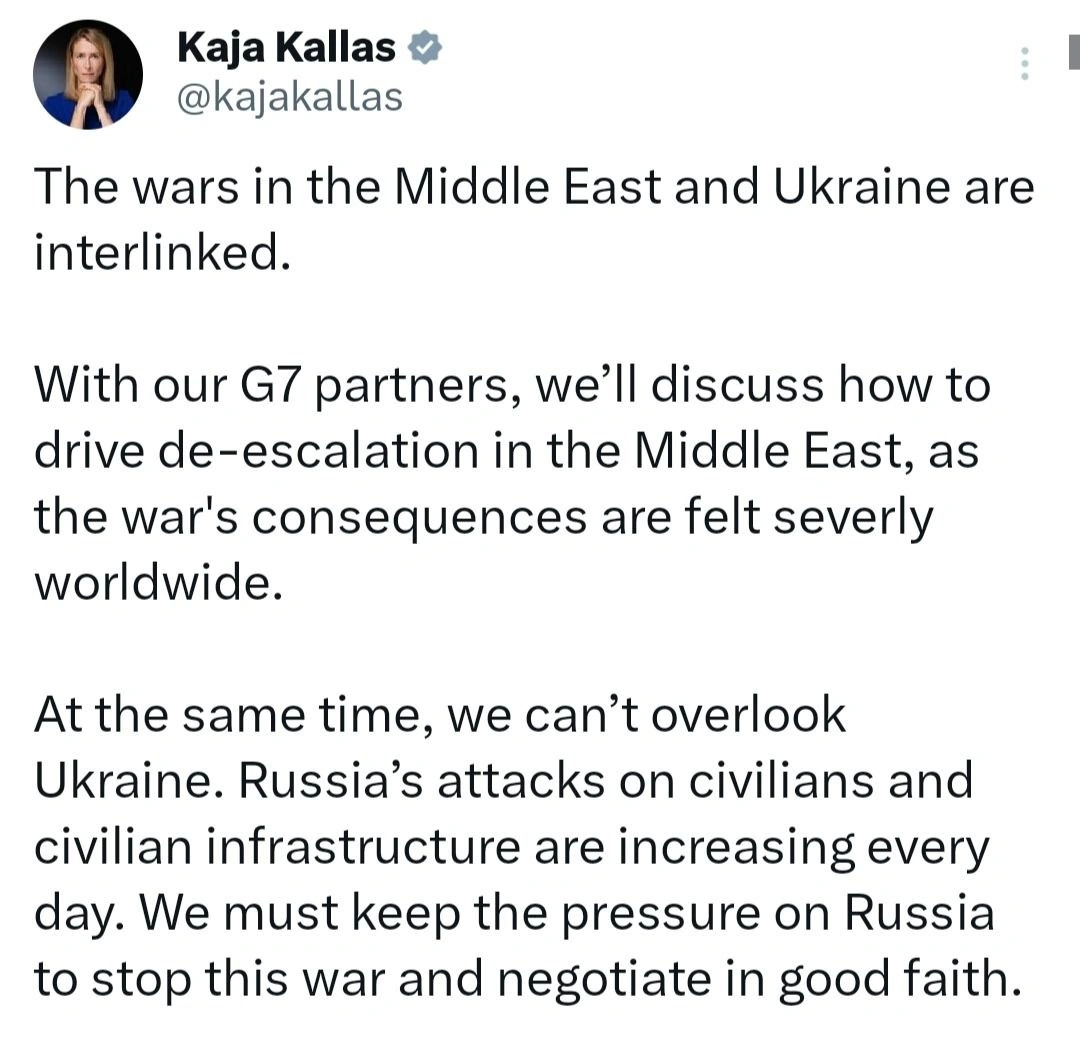 Kallas: Yaxın Şərqdəki gərginlik diqqəti Ukraynadan yayındırmamalıdır - FOTO
