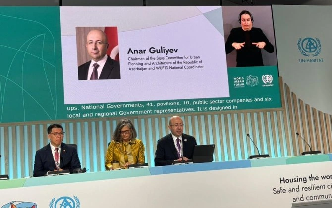 Anar Quliyev: “WUF 13 Azərbaycanın vizyonunu əks etdirir”