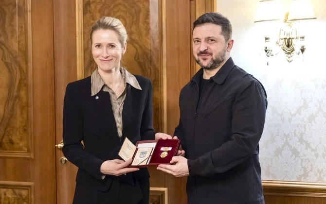 Zelenski “Şahzadə Olqa” ordeni ilə təltif edildi