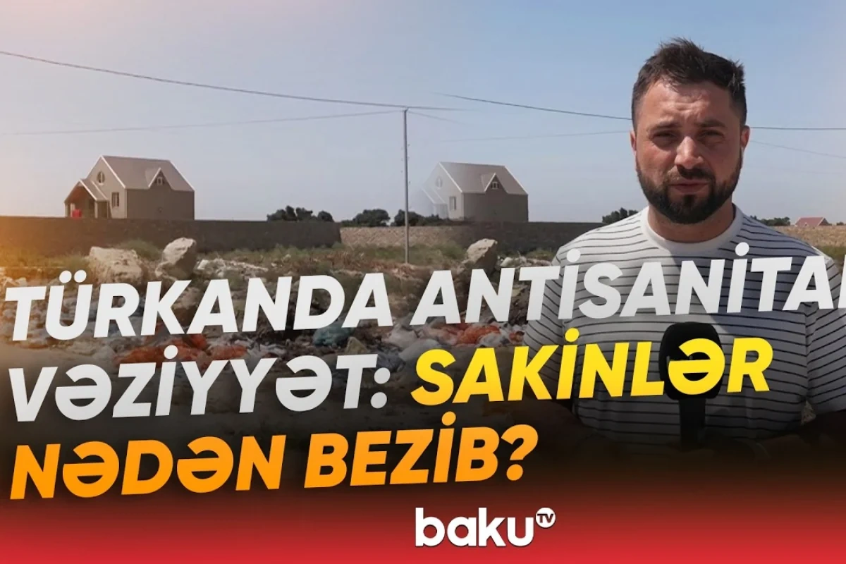Xəzərdə antisanitar vəziyyət: Zibil qutularının olmaması narazılıq yaradır - VİDEO
