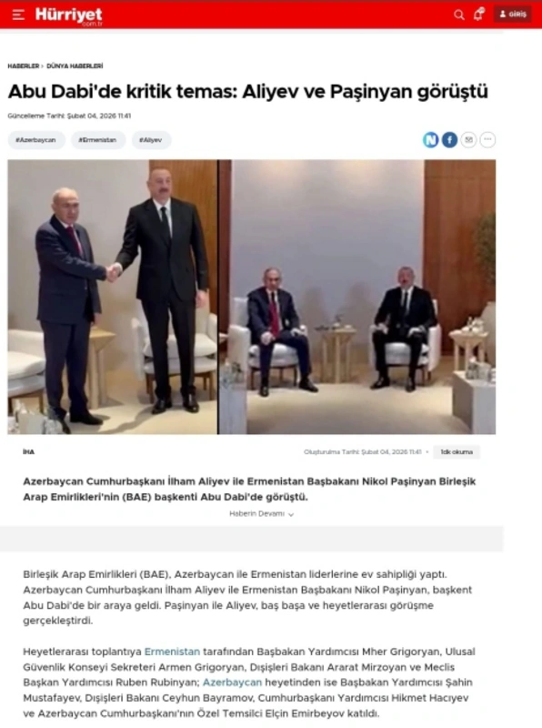 Dünya mediası Azərbaycan Prezidentinin BƏƏ səfərindən yazmaqda davam edir - FOTO