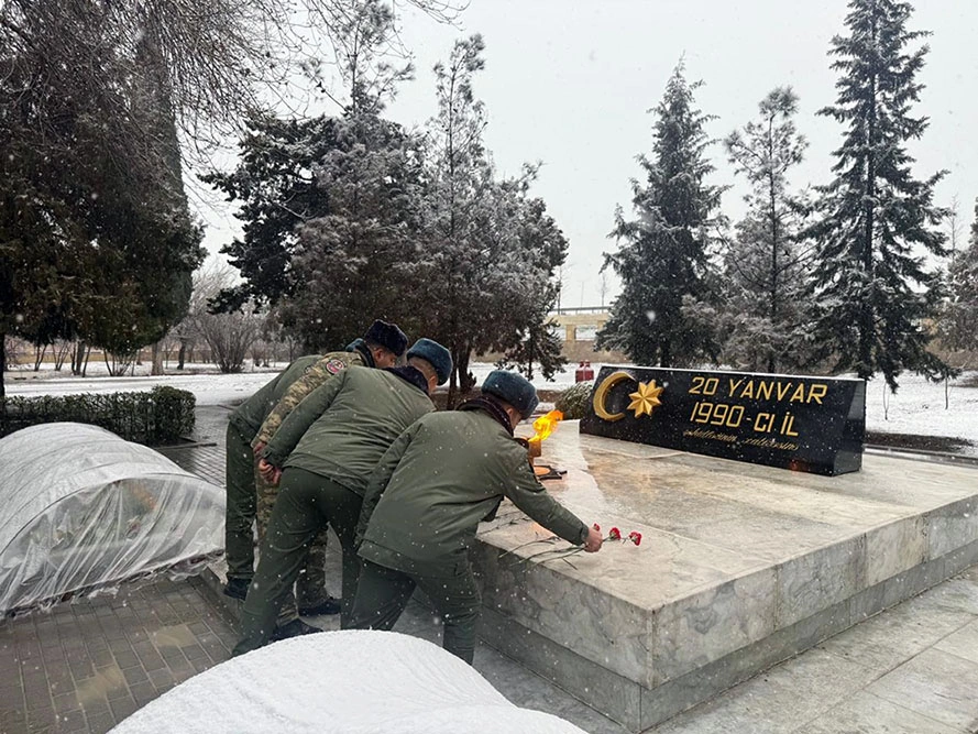 20 Yanvar şəhidlərinin xatirəsi Azərbaycan Ordusunda ehtiramla yad edilib - FOTO