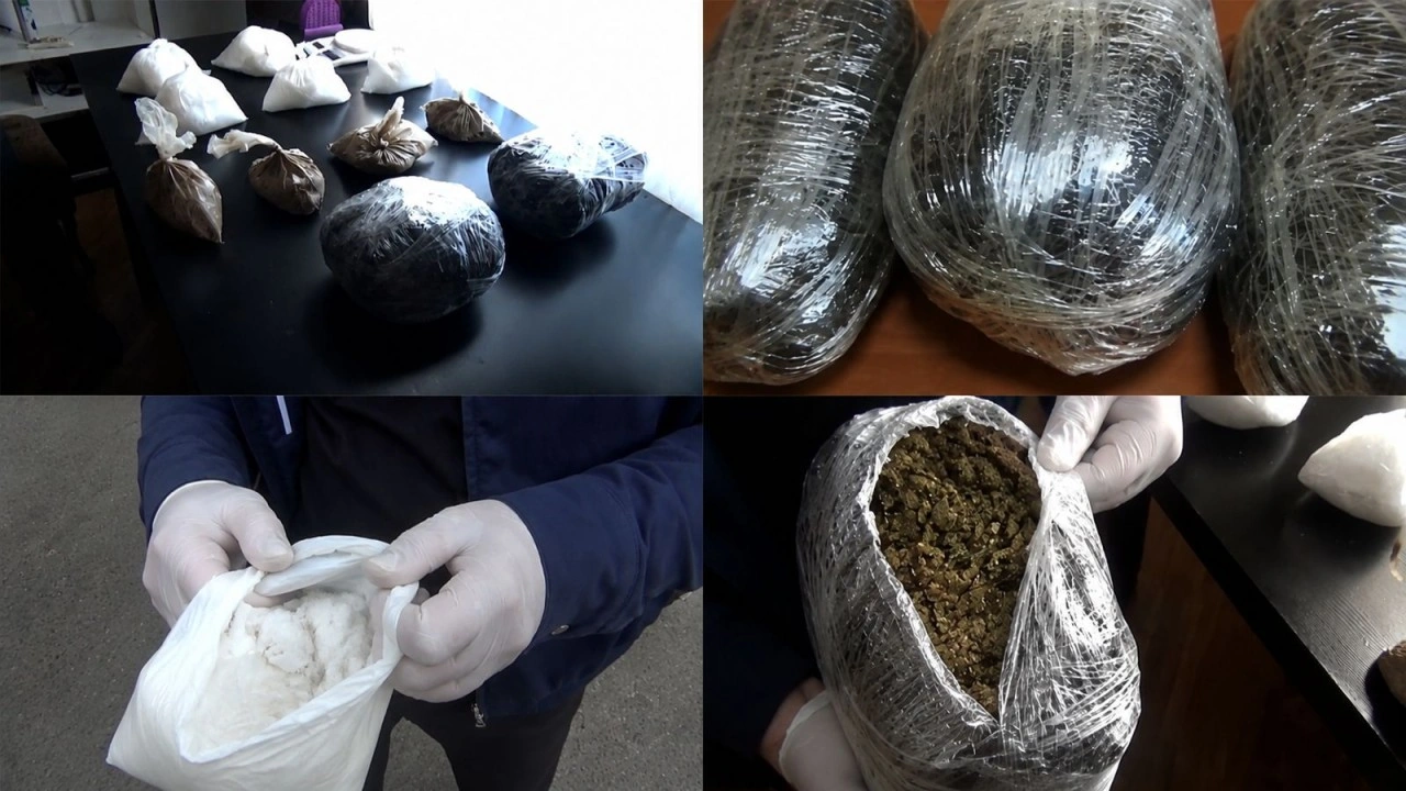 Sabunçuda ƏMƏLİYYAT: 4 nəfərdən 46 kilo narkotik götürüldü - FOTO/VİDEO