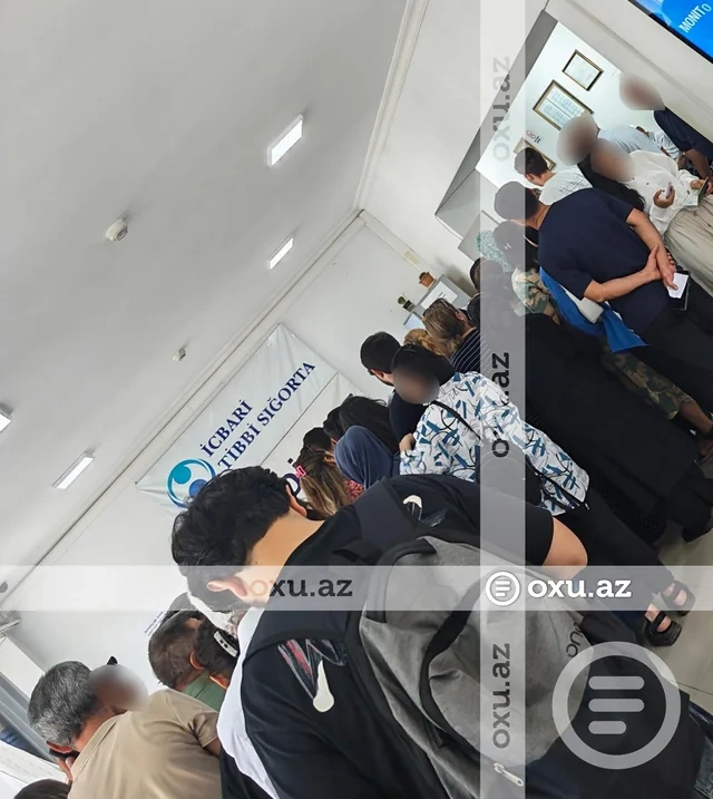 Binə xəstəxanasında xaos: Növbə sistemi yoxdur - FOTO/VİDEO