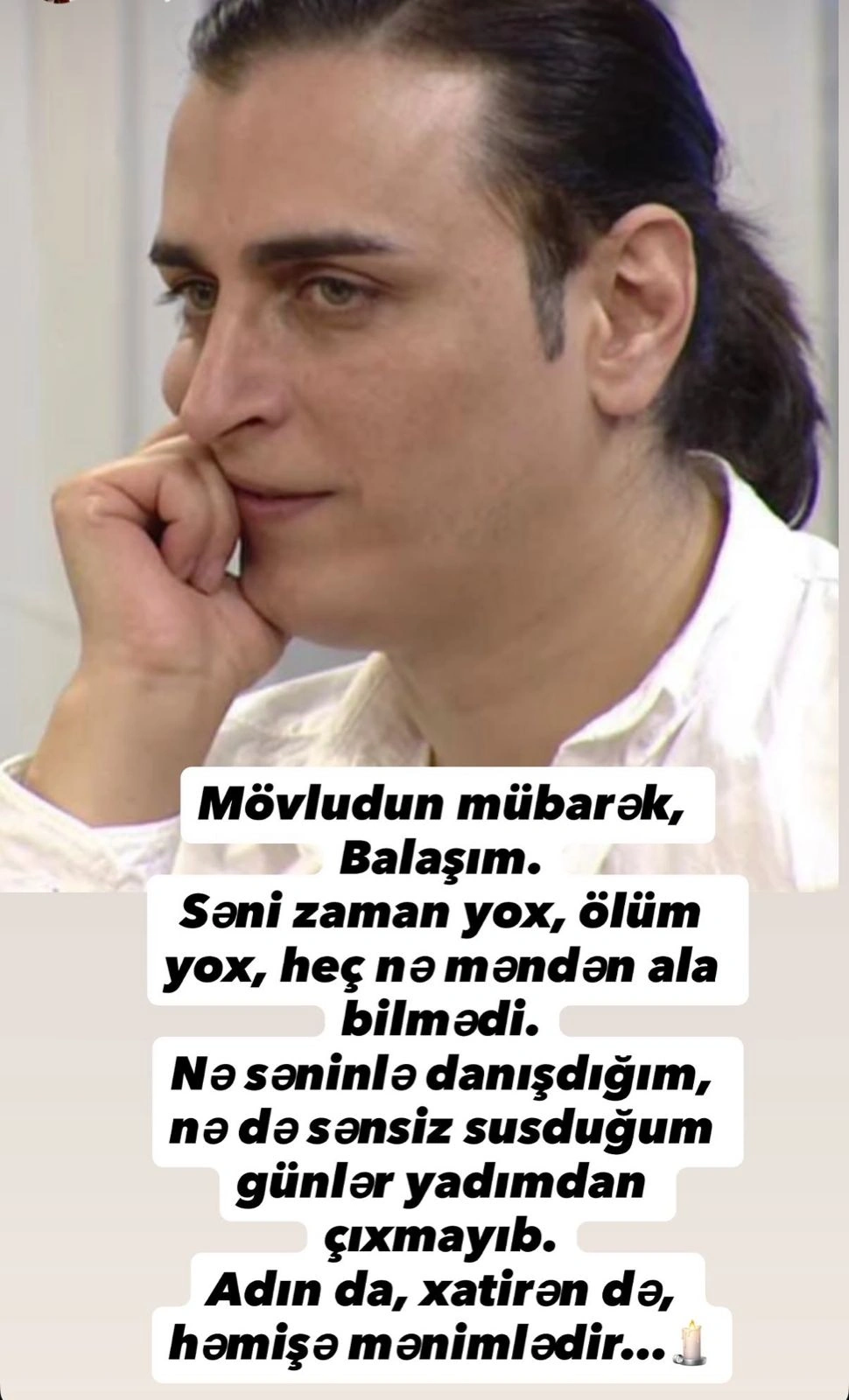Xatun vəfat edən qardaşı ilə bağlı paylaşım etdi - FOTO