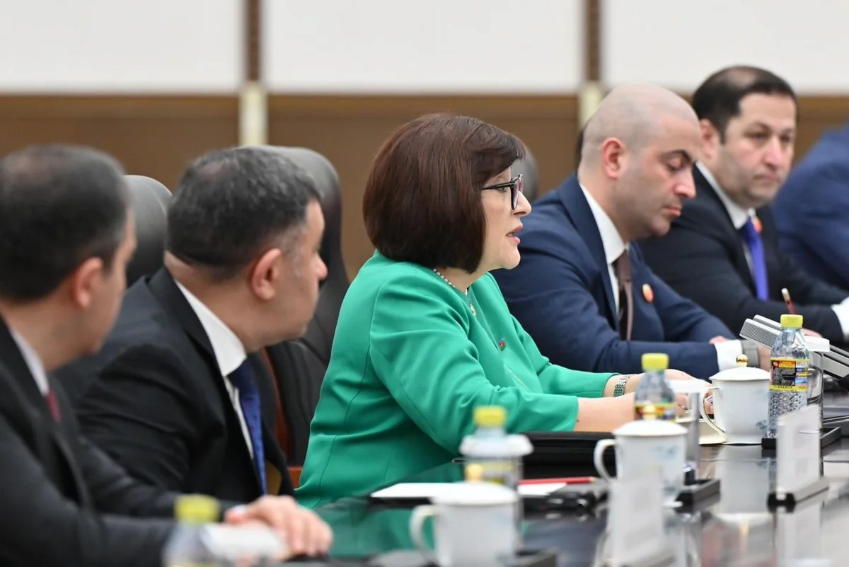 Sahibə Qafarova çinli parlamentari ilə ikitərəfli əlaqələri müzakirə edib - FOTOLAR