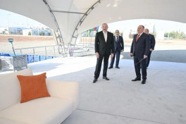 Prezident Ağdam Sənaye Parkında “Saloğlu Qarabağ” MMC-nin istehsal müəssisəsinin təməlini qoyub
