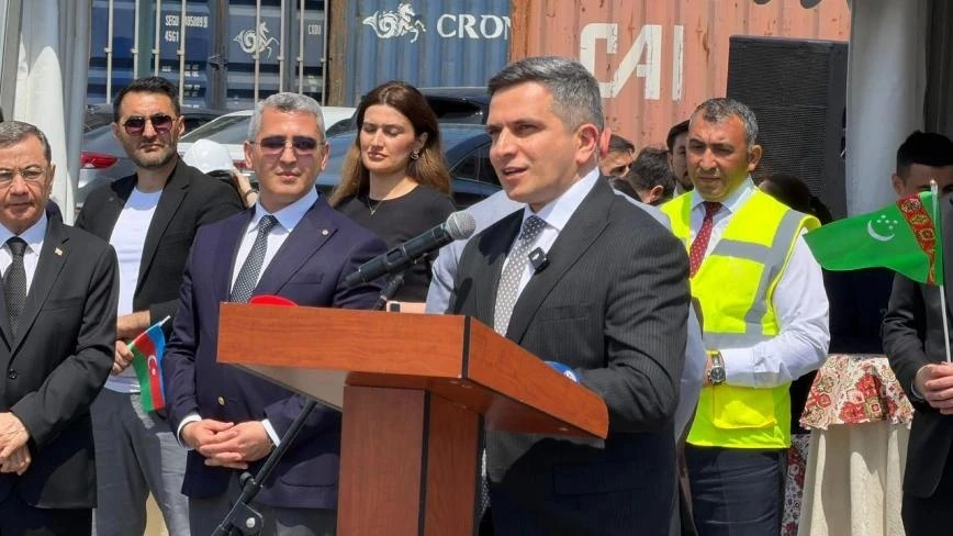 Bakı Limanında “Gadamly” quru yük gəmisinin qarşılanma mərasimi keçirildi - FOTOLAR