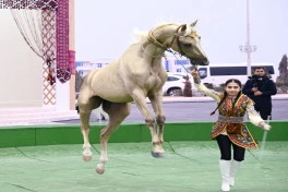Leyla Əliyeva Türkmənistan milli mətbəxinə həsr olunan sərgidə iştirak edib - FOTO