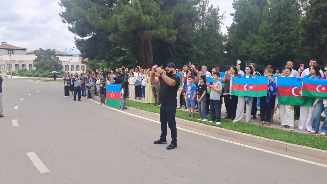 Xankəndidə hərbçilərin yürüşü keçirildi - FOTOLAR