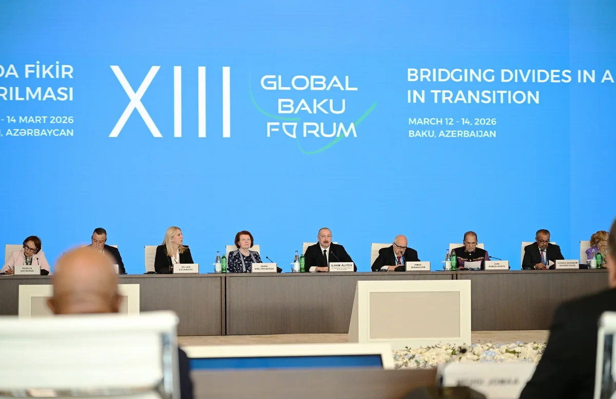İlham Əliyev XIII Qlobal Bakı Forumunun açılış mərasimində çıxış edib - YENİLƏNİB + FOTO