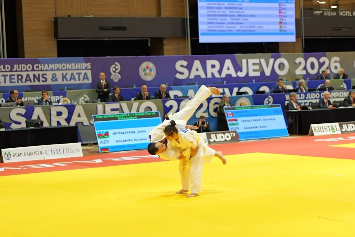 Azərbaycan cüdoçuları Xüsusi Olimpiya Açıq Turnirində 5 medal qazanıblar - FOTOLAR